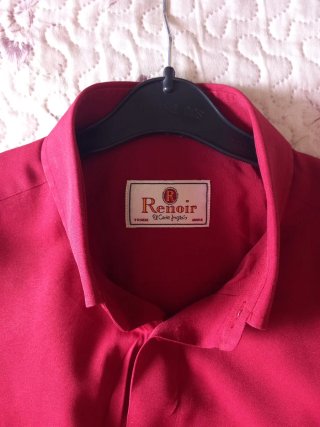 Camisa Hombre Fiesta Roja