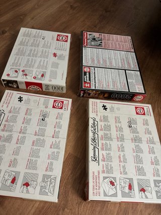 Lote 4 Puzzles Educa 1000 y 2000 piezas