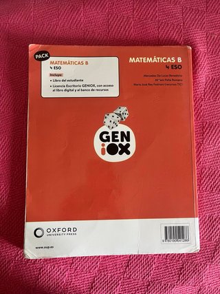Matemáticas B 4 ESO : Geniox