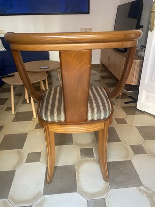 2 Sedie Classiche in Legno Imbottito