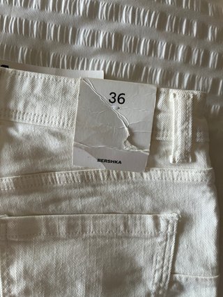 Pantalones cortos vaqueros blancos