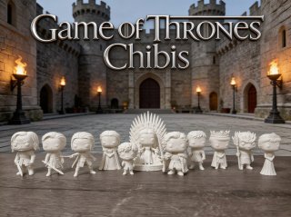 Figura Juego de Tronos Chibi Impresión 3D