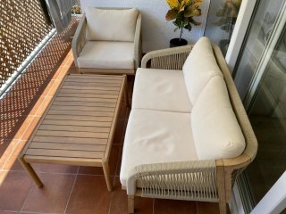 Conjunto Muebles Exterior: Sillones y Mesa