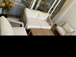Conjunto Muebles Exterior: Sillones y Mesa