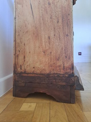 Mesita de noche madera maciza para restaurar