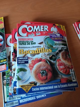 Colección de revistas de cocina ,COMER CADA DIA .