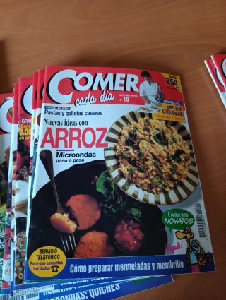 Colección de revistas de cocina ,COMER CADA DIA .