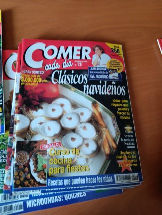 Colección de revistas de cocina ,COMER CADA DIA .
