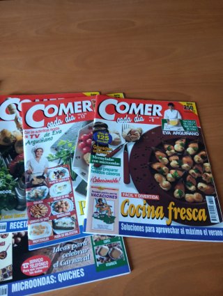 Colección de revistas de cocina ,COMER CADA DIA .