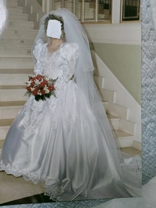 Vestido de Novia Vintage Blanco Pedrería