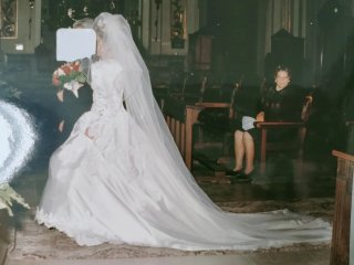 Vestido de Novia Vintage Blanco Pedrería