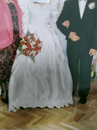Vestido de Novia Vintage Blanco Pedrería