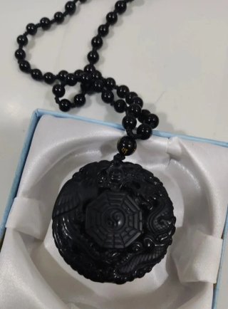 Colgante PIXIUS Obsidiana Dragón Yin Yang