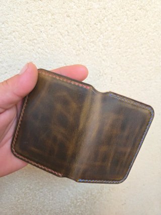 Cartera minimalista cuero "crazy horse"