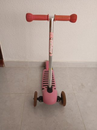 Patinete 3 ruedas infantil rosa