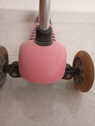 Patinete 3 ruedas infantil rosa