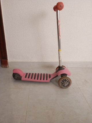 Patinete 3 ruedas infantil rosa