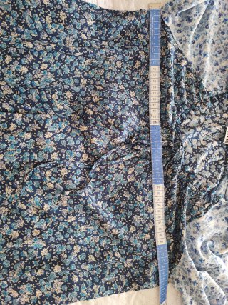 Vestido ZARA estampado floral azul