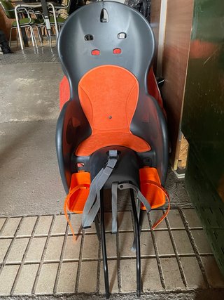 Silla niño bicicleta naranja