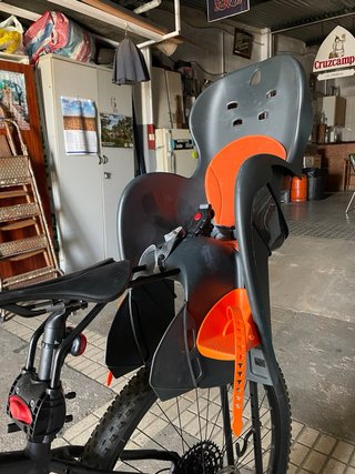 Silla niño bicicleta naranja
