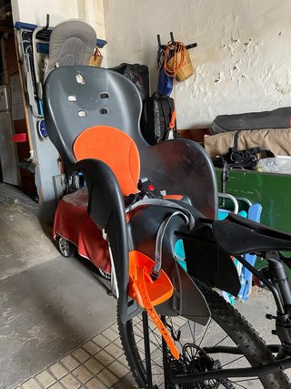 Silla niño bicicleta naranja