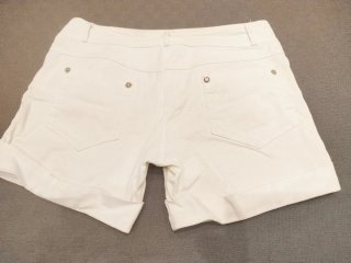 Pantalón corto blanco mujer