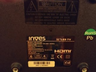 Televisión 32" LED no smart tv
