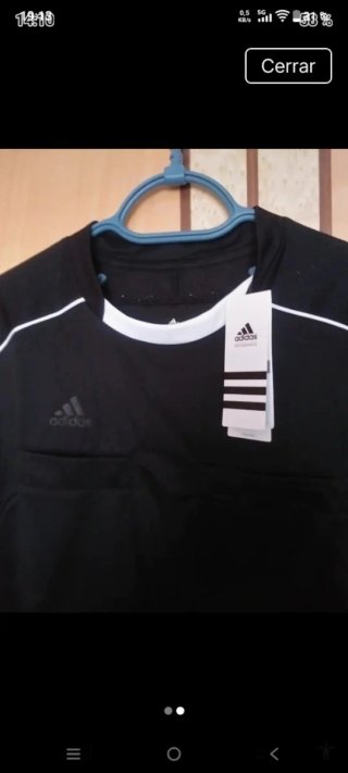 Camiseta Adidas Negra Deportiva