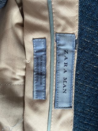 Traje Zara Man Talla M Azul