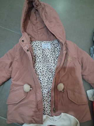 Lote Ropa Niña: Abrigo, Vestido, Mallas