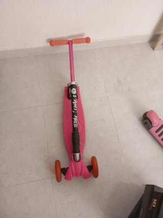 Patin 3 ruedas rosa 3Style