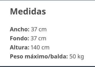 Estantería muskan de madera 4 baldas baño
