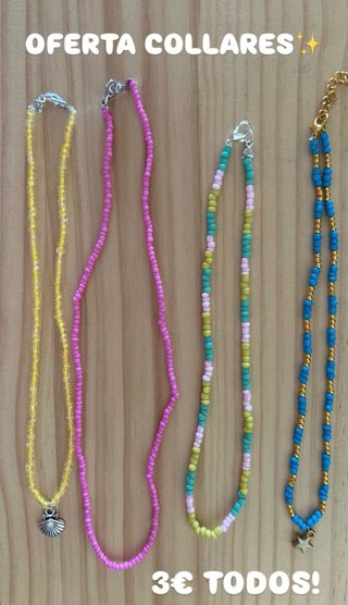 Collares hechos a mano 3€