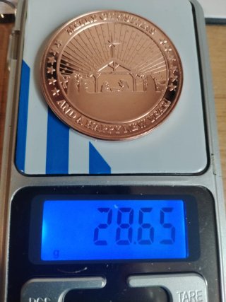 Onza de cobre con Nacimiento Belén