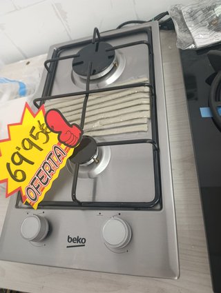 Placa de gas Beko Inox