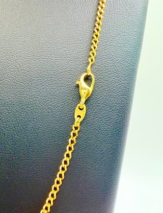 CADENA BARBADA LARGA ORO DE 18K. Peso 9.44g