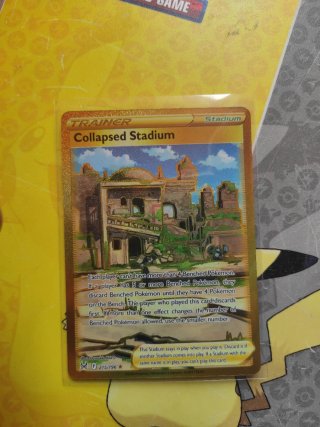 Carta Pokémon Stadium Colapsado 215/196