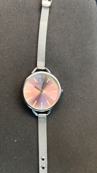 Reloj Calvin Klein Mujer Multicolor y Plateado