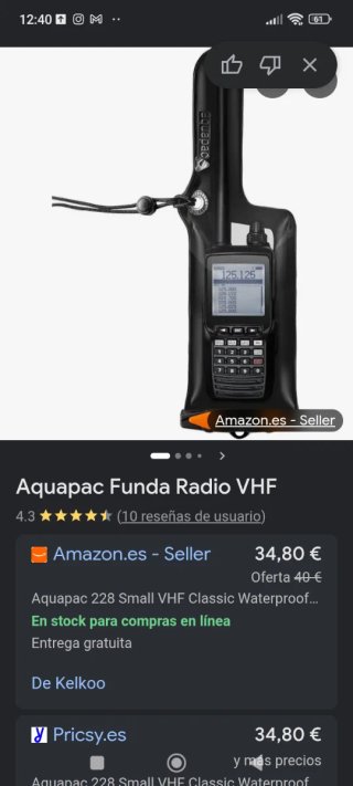 Funda impermeable radio Aquapac VHF