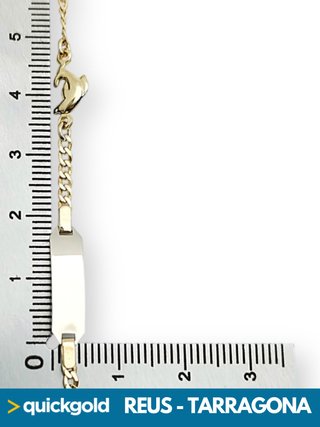 035-674 PULSERA ORO 18K PARA GRABAR NOMBRE