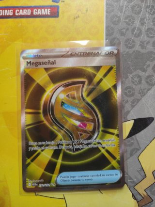 Carta Pokémon Megaseñal Entrenador