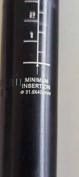 Tija Suspensión Gewage 31.6mm x 400mm