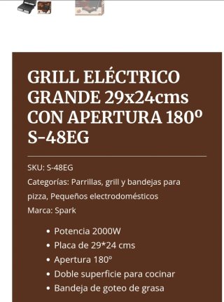 Parrilla Eléctrica Spark