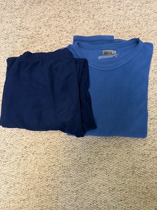 Pijama largo 2XU azul talla L