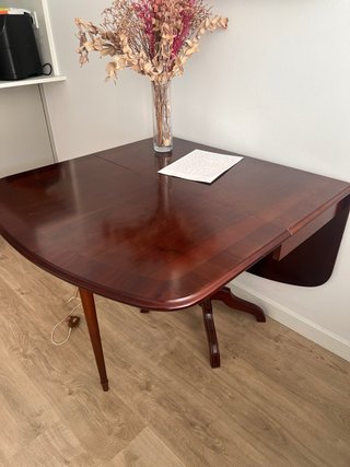 Mesa de comedor extensible madera