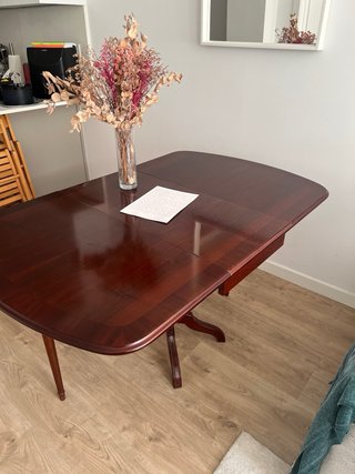 Mesa de comedor extensible madera