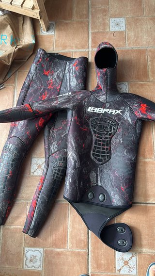 Traje pesca submarina LABRAX camuflaje 7mm talla 3