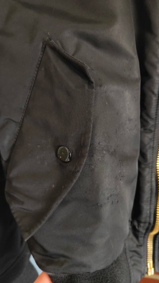 Chaqueta Alpha Industries Negra Naranja
