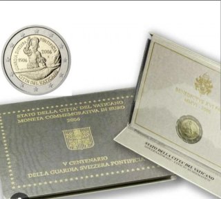 Vaticano 2 euros 2006 Guardia Suiza