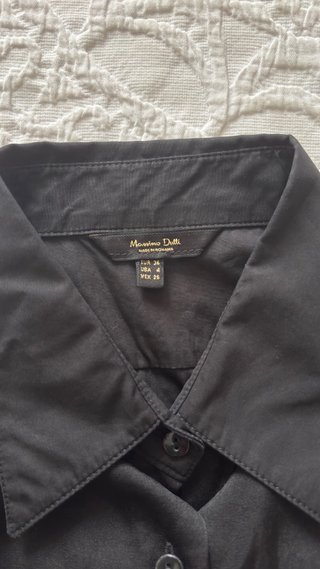 Blusa Massimo Dutti Negra Talla S